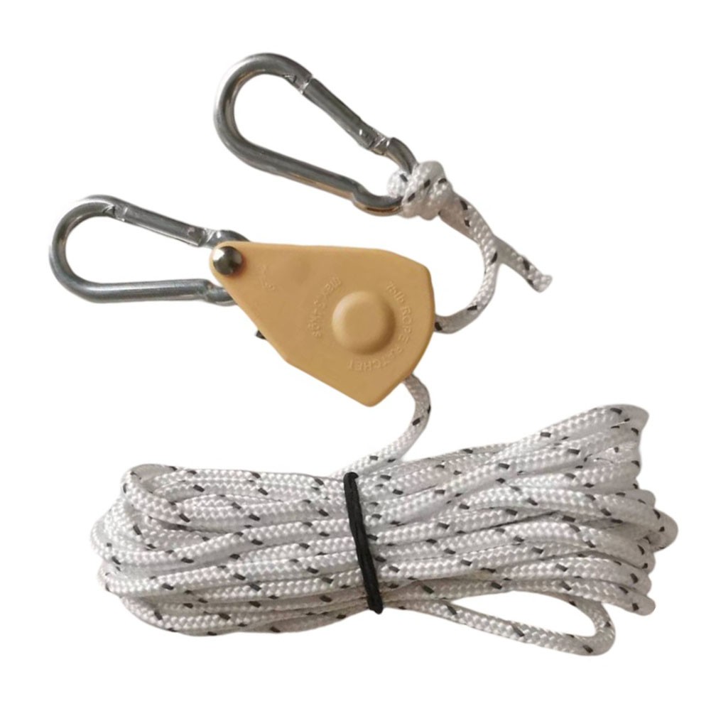 Cuerda de toldo de camping a prueba de viento con polea ajustable 2M longitud 4mm diámetro - Imagen 7 de 13