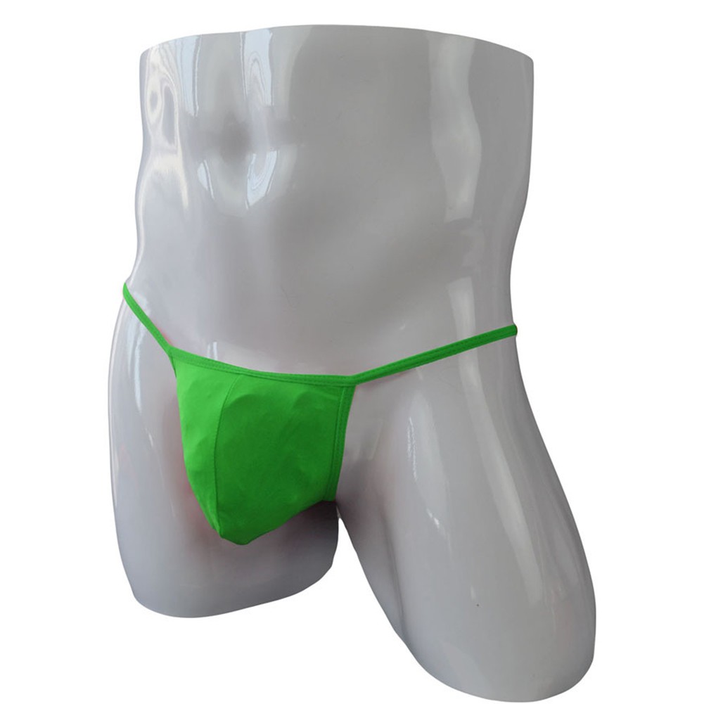 Ice Silk Men's Lingerie G string Tanga Low Waist Brief Underwear Pouch - Picture 34 of 68