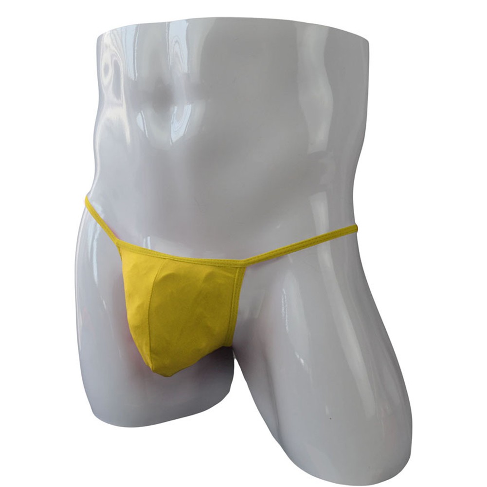 Ice Silk Men's Lingerie G string Tanga Low Waist Brief Underwear Pouch - Picture 16 of 68