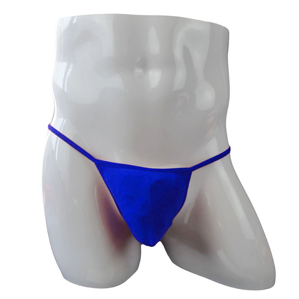 Ice Silk Men's Lingerie G string Tanga Low Waist Brief Underwear Pouch - Picture 45 of 68
