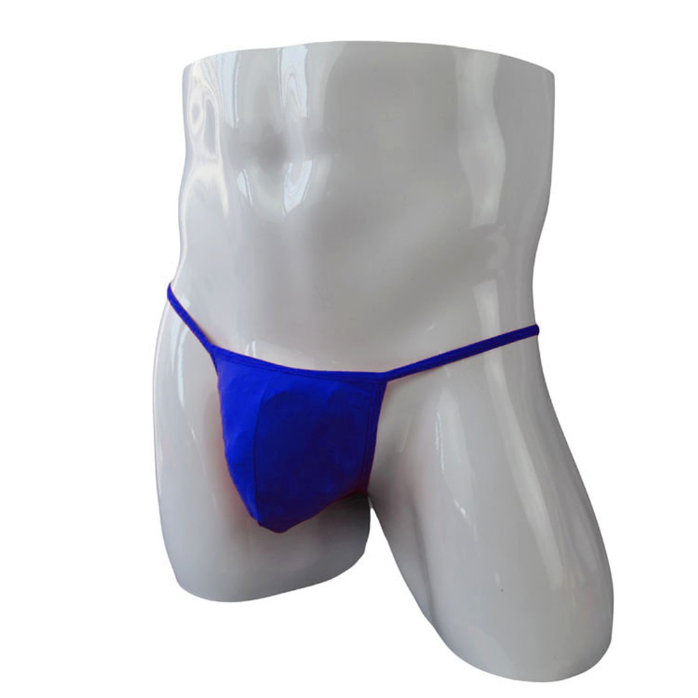 Ice Silk Men's Lingerie G string Tanga Low Waist Brief Underwear Pouch - Picture 44 of 68