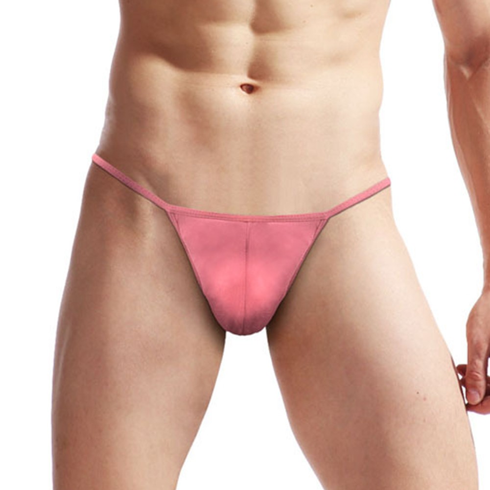 Ice Silk Men's Lingerie G string Tanga Low Waist Brief Underwear Pouch - Picture 56 of 68