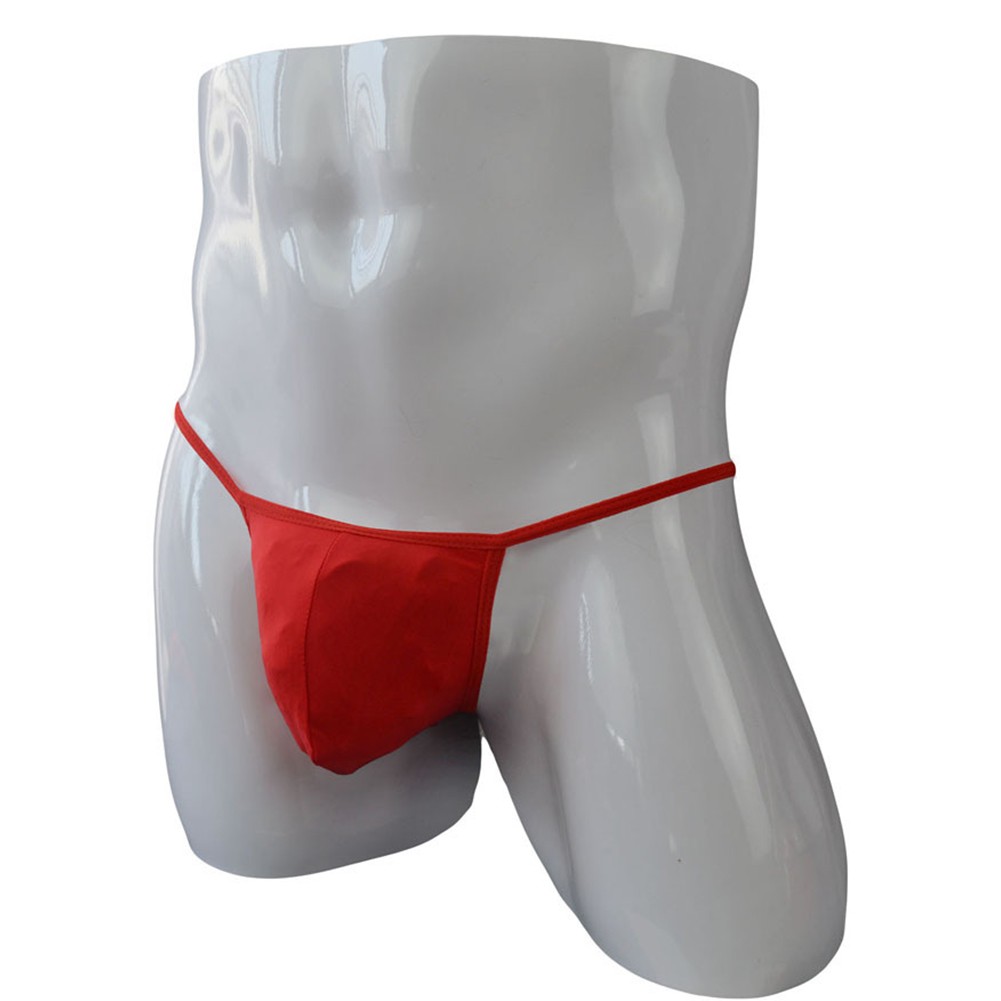 Ice Silk Men's Lingerie G string Tanga Low Waist Brief Underwear Pouch - Picture 26 of 68