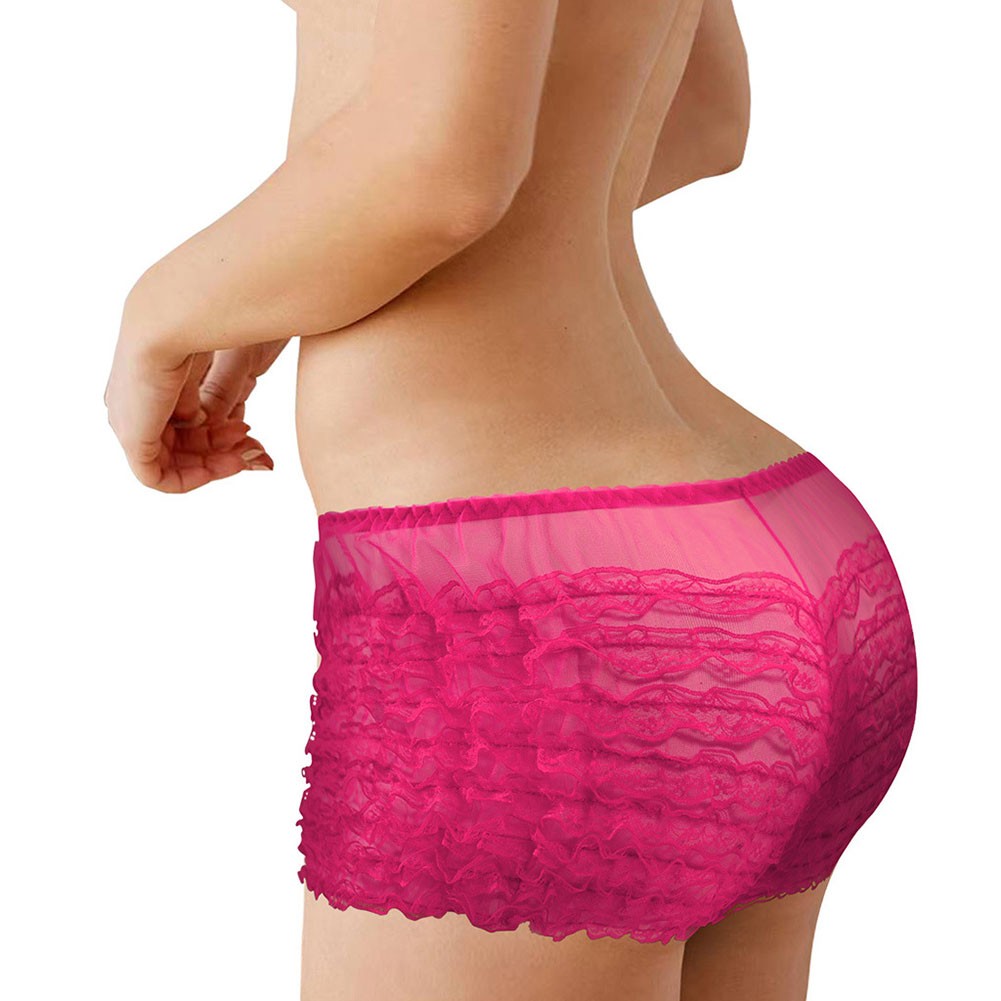 Black Lace Bloomers Shorts with Frilly Ruffle Detail Women's Dancewear - Picture 34 of 37