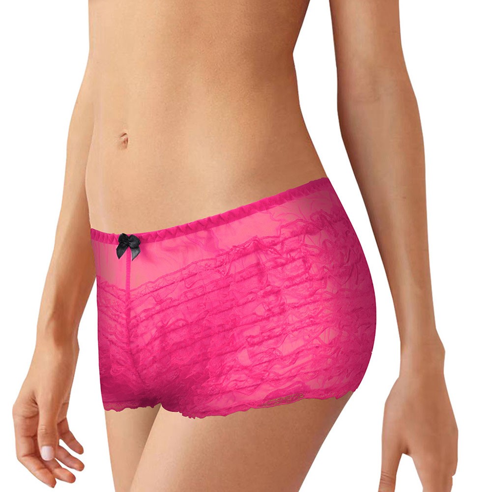 Black Lace Bloomers Shorts with Frilly Ruffle Detail Women's Dancewear - Picture 35 of 37