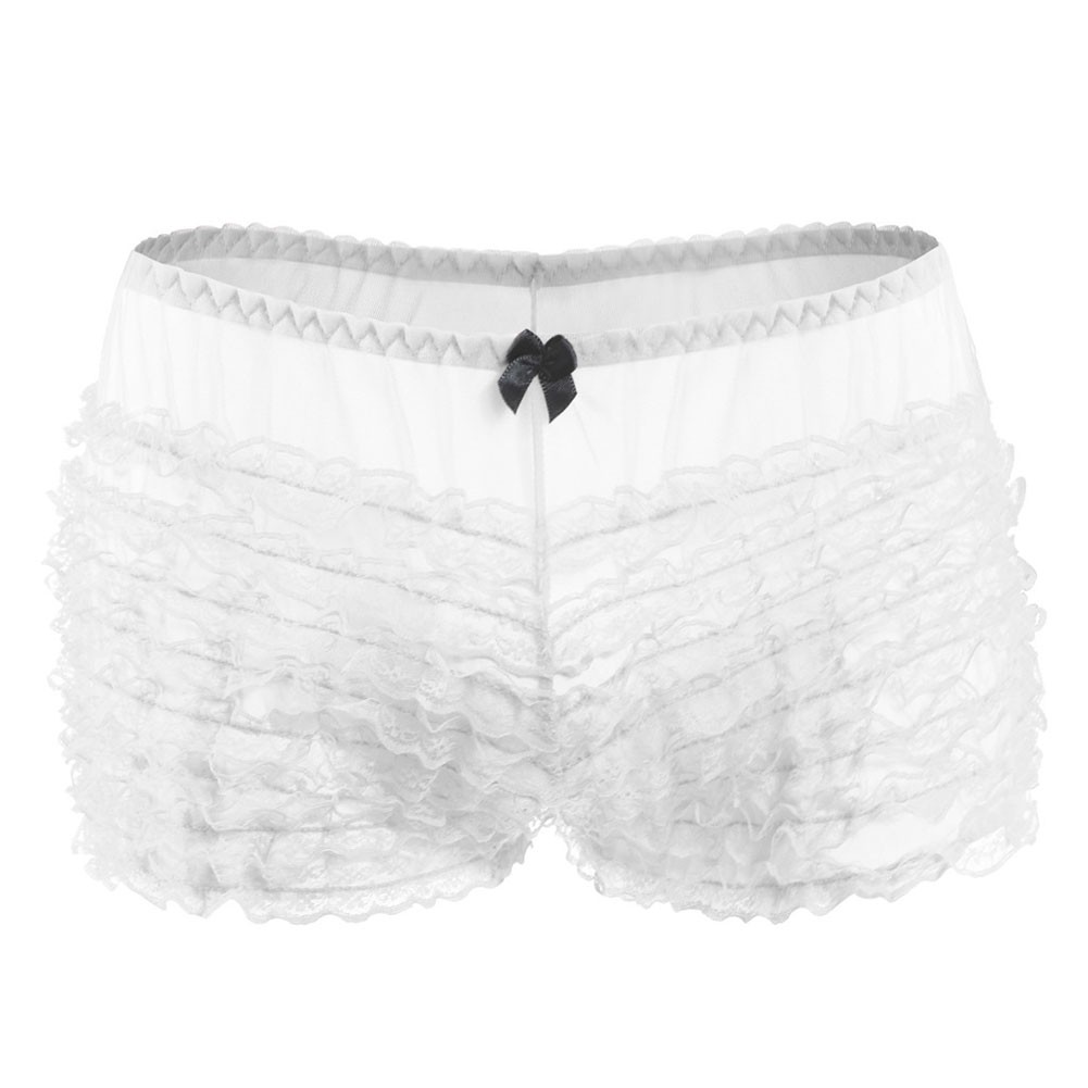 Black Lace Bloomers Shorts with Frilly Ruffle Detail Women's Dancewear - Picture 23 of 37