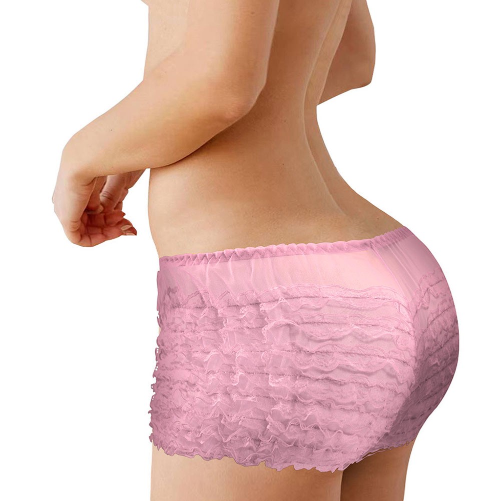 Black Lace Bloomers Shorts with Frilly Ruffle Detail Women's Dancewear - Picture 30 of 37