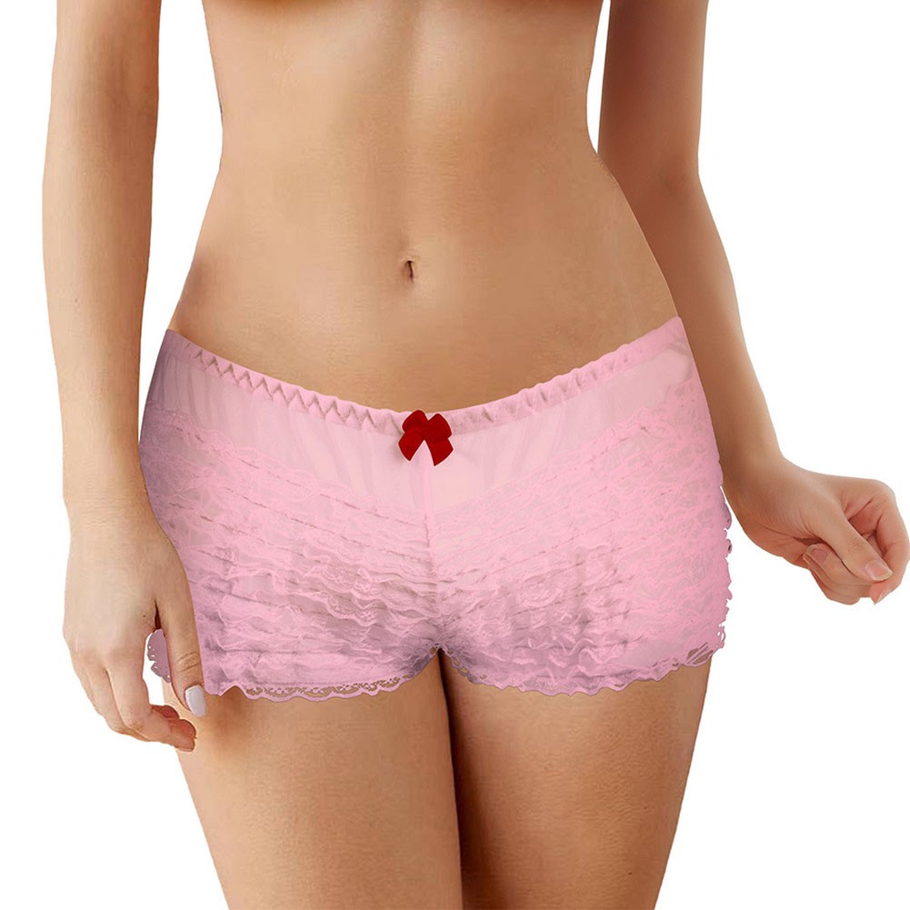 Black Lace Bloomers Shorts with Frilly Ruffle Detail Women's Dancewear - Picture 32 of 37