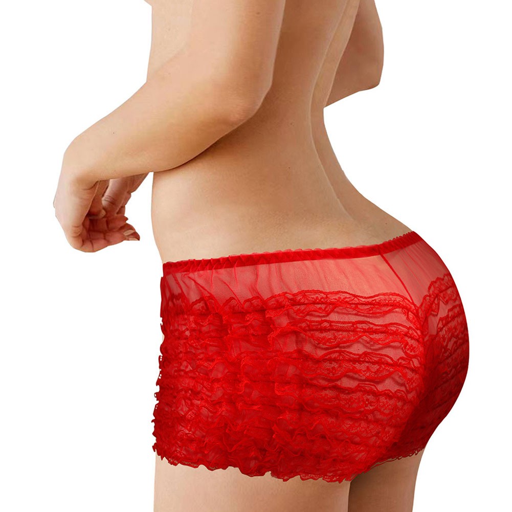 Black Lace Bloomers Shorts with Frilly Ruffle Detail Women's Dancewear - Picture 15 of 37