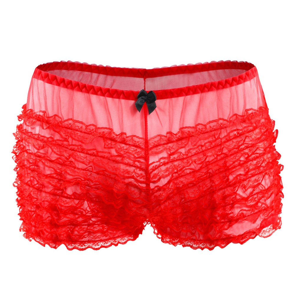 Black Lace Bloomers Shorts with Frilly Ruffle Detail Women's Dancewear - Picture 13 of 37