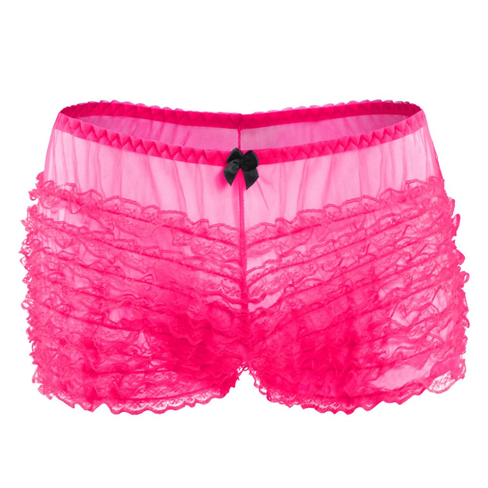 Black Lace Bloomers Shorts with Frilly Ruffle Detail Women's Dancewear - Picture 33 of 37