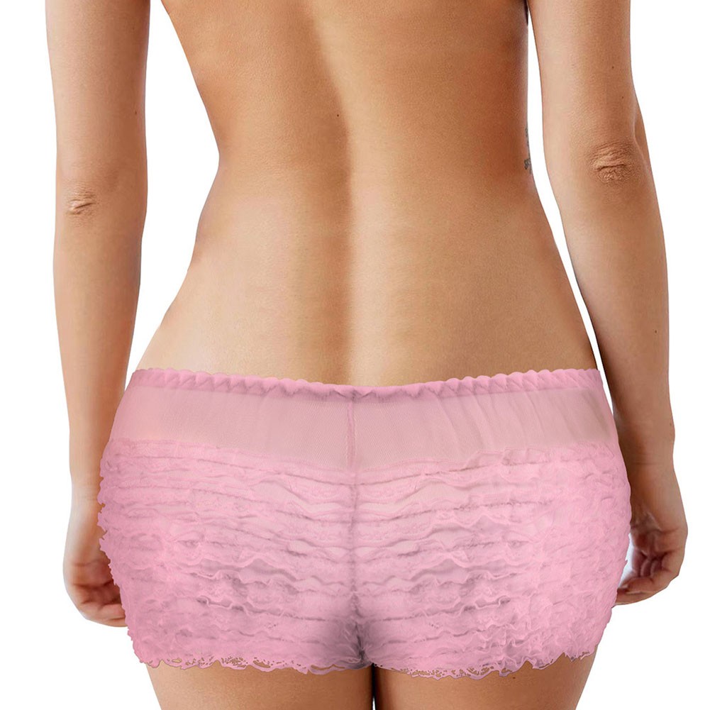 Black Lace Bloomers Shorts with Frilly Ruffle Detail Women's Dancewear - Picture 31 of 37