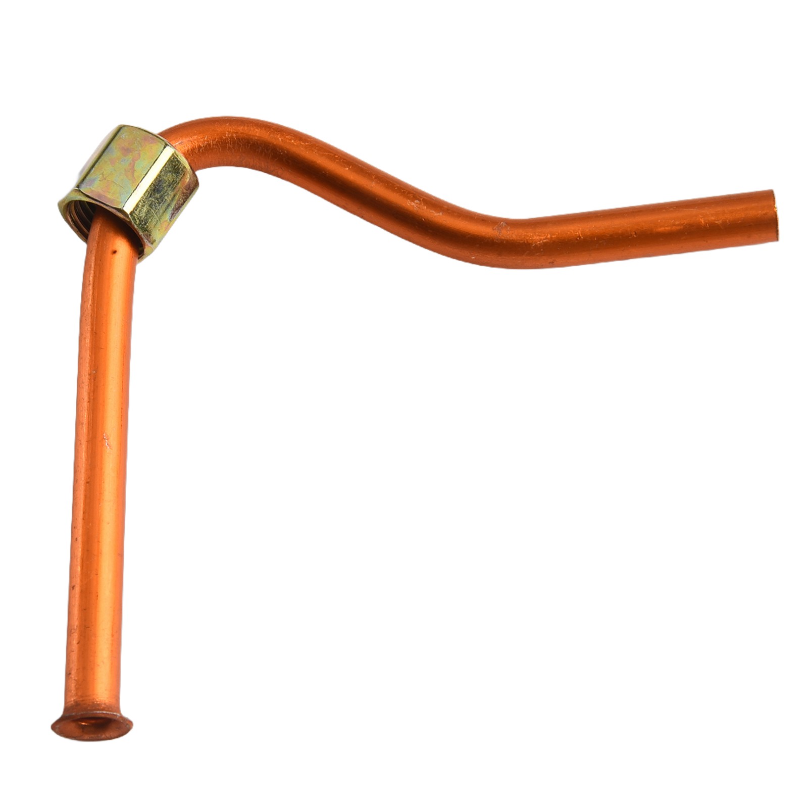Replacement Aluminum Air Compressor Exhaust Tube with Nut Internal Thread