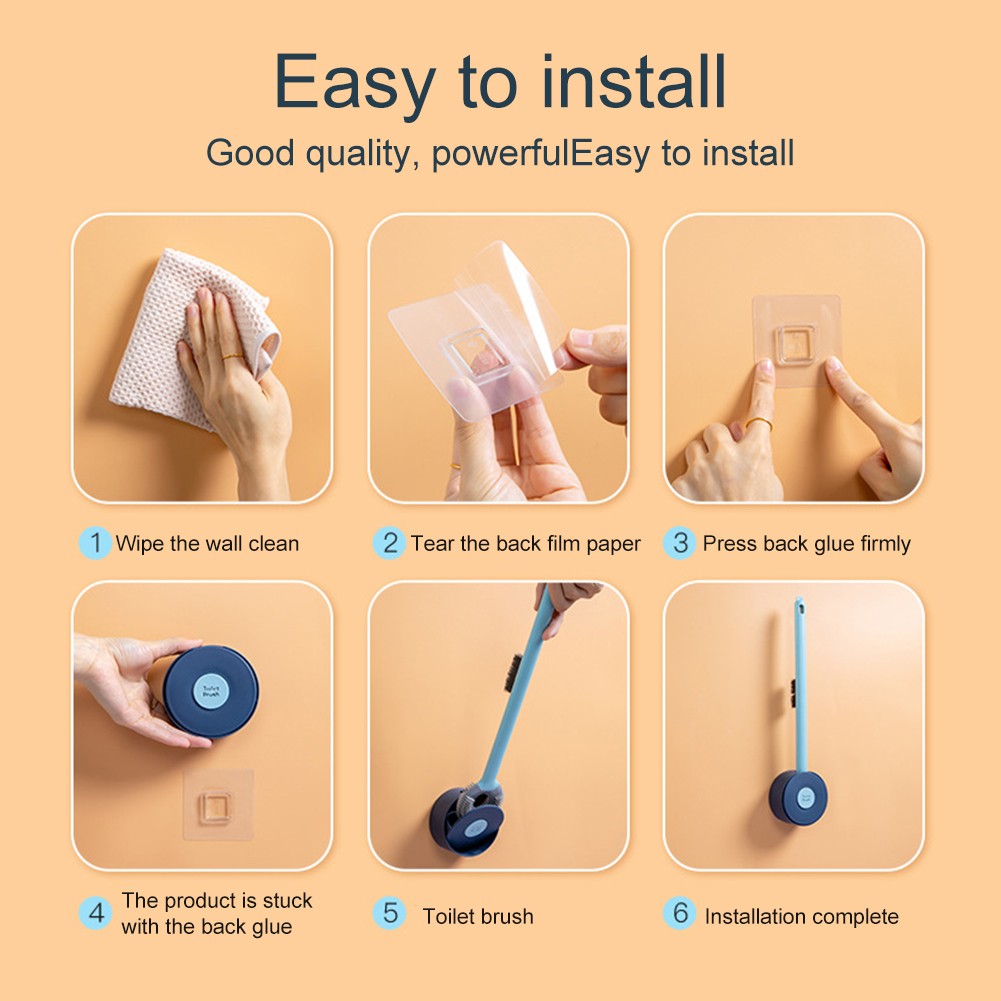 Efficient Cleaning Tool for Hard to reach Corners Silicone Toilet Brush - Picture 23 of 28