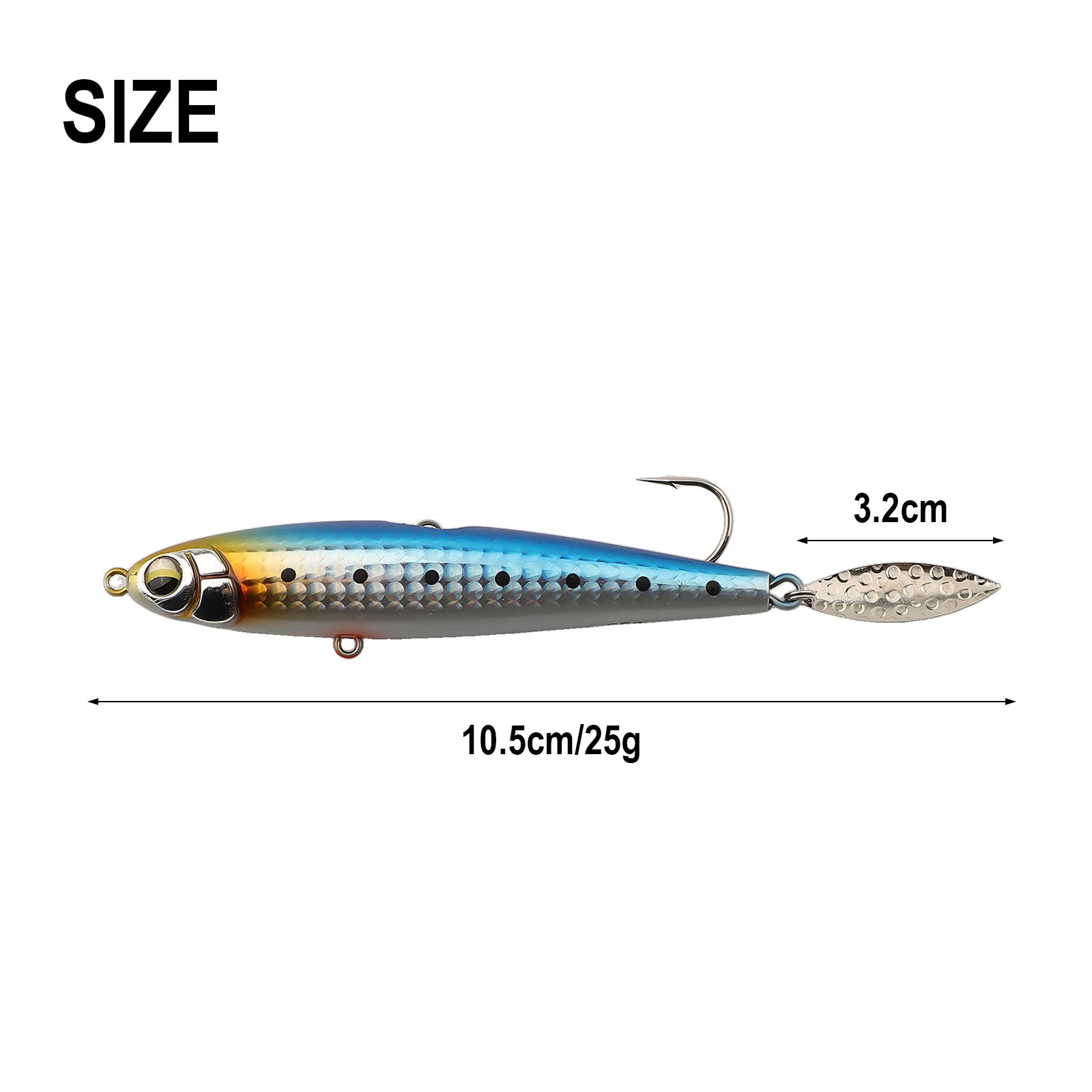 Améliorez votre arsenal de pêche vente en gros 10 5 cm 25 g paillettes à cuillères appât