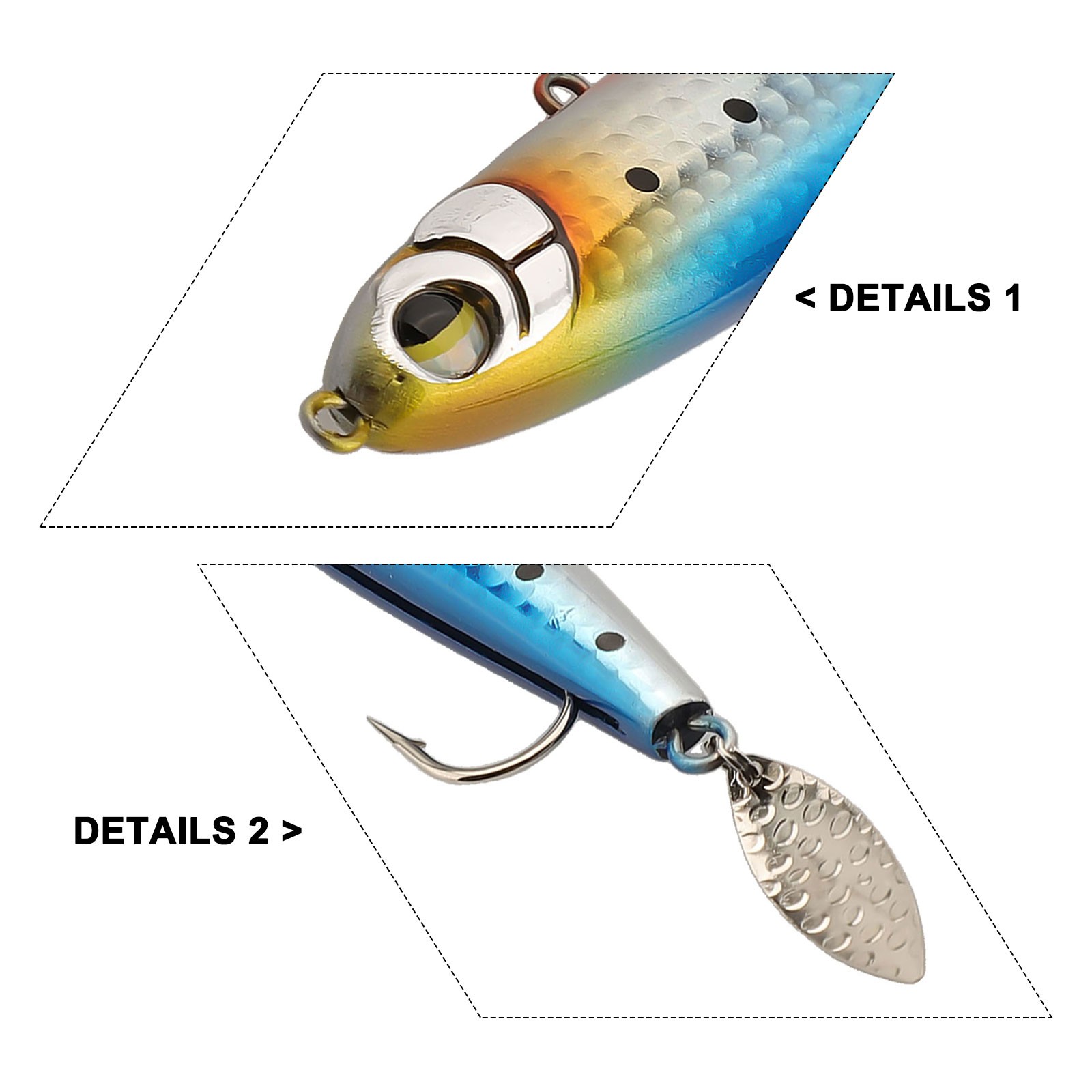 Améliorez votre arsenal de pêche 10 5 cm 25 g économies paillettes à cuillères appât
