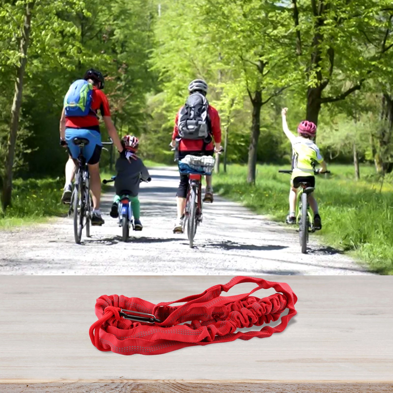 Fahrradschleppseil Haustierleine Nylonseil Mit Elastischem Seil Tragfähigkeit - Bild 15 von 39