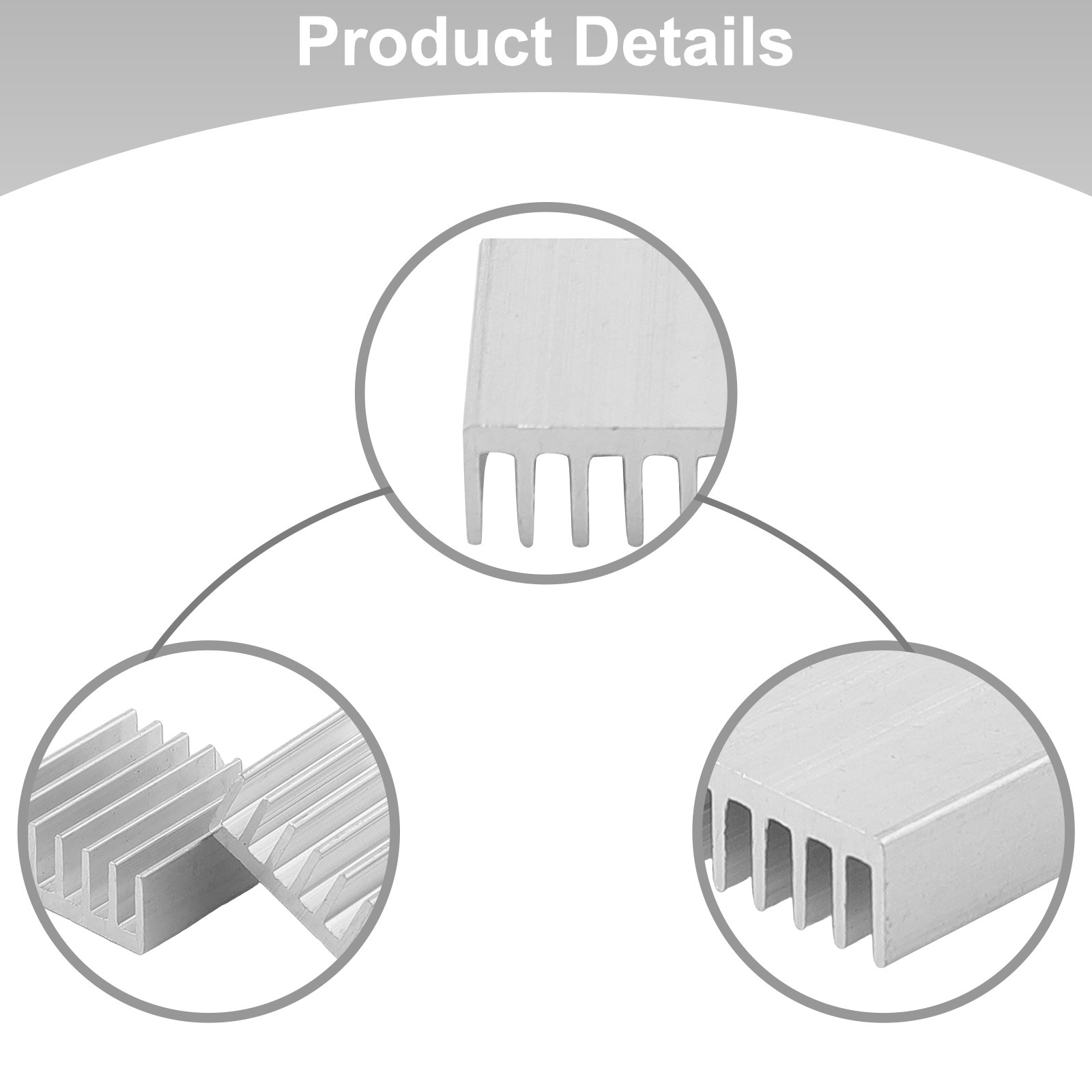 Optimal Heat Dissipation Aluminum Heatsink for Electronic Chips Pack of 10 - Afbeelding 28 van 36
