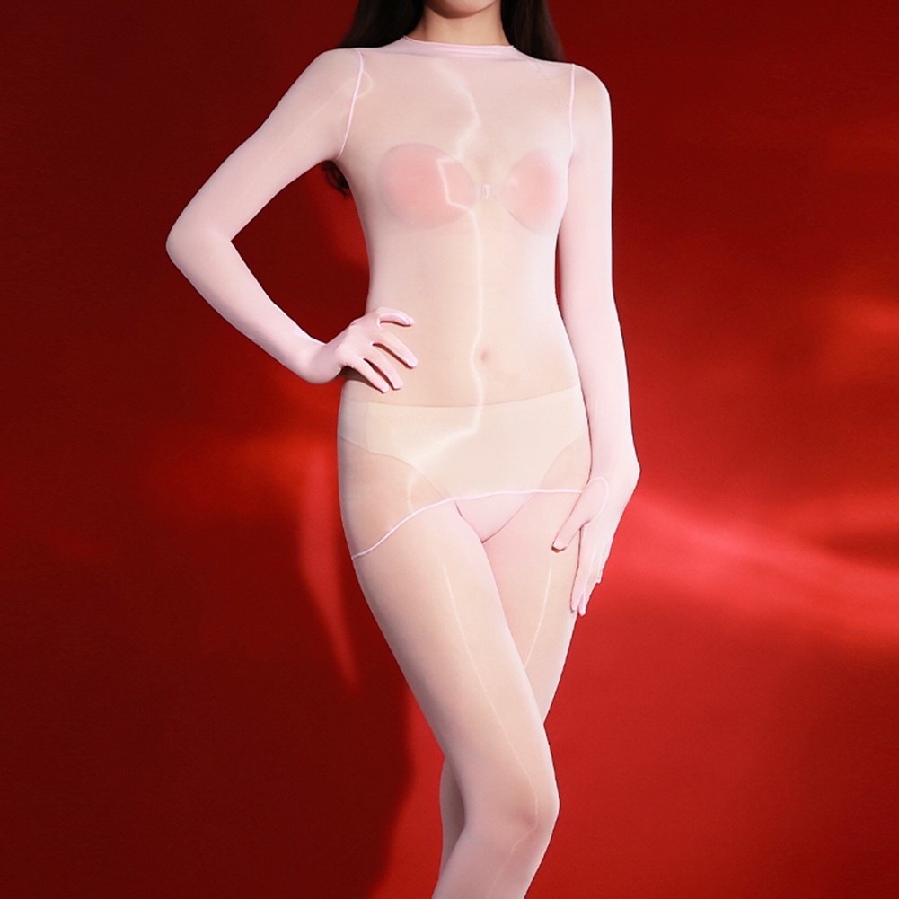 Body sexy brillant transparent bodystocking huileux et brillant disponible en co boutiques