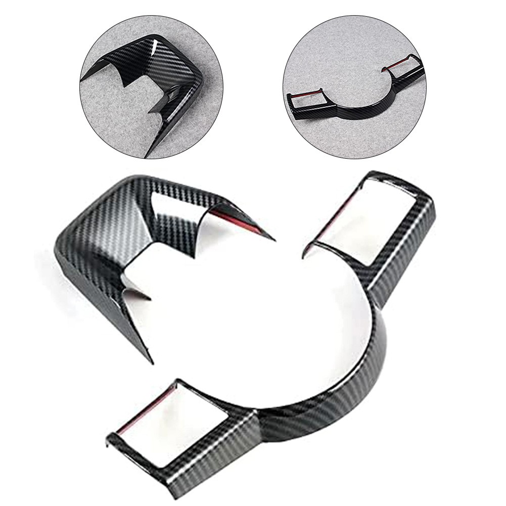 Carbon Fiber Steering Wheel Trim Carbon Fiber Car Trim High-quality Plastic - Picture 6 of 12