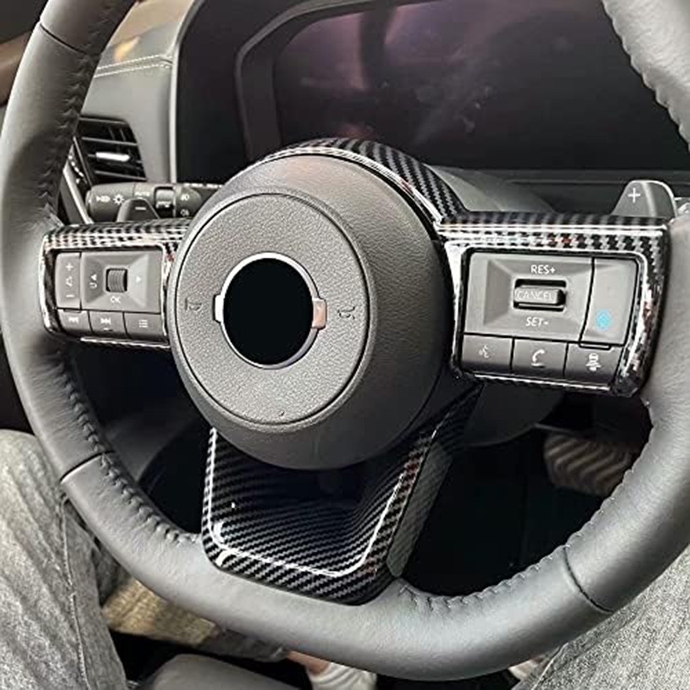 Carbon Fiber Steering Wheel Trim Carbon Fiber Car Trim High-quality Plastic - Picture 10 of 12