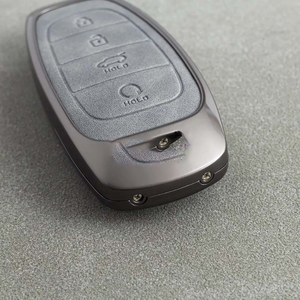 Funda de llavero de cuero de metal de moda para Hyundai Tucson Santa Fe Cruz - Imagen 27 de 53