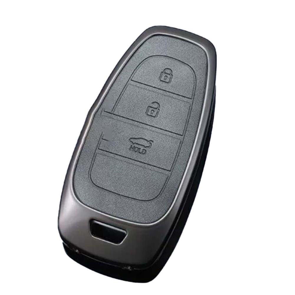 Funda de llavero de cuero de metal de moda para Hyundai Tucson Santa Fe Cruz - Imagen 18 de 53
