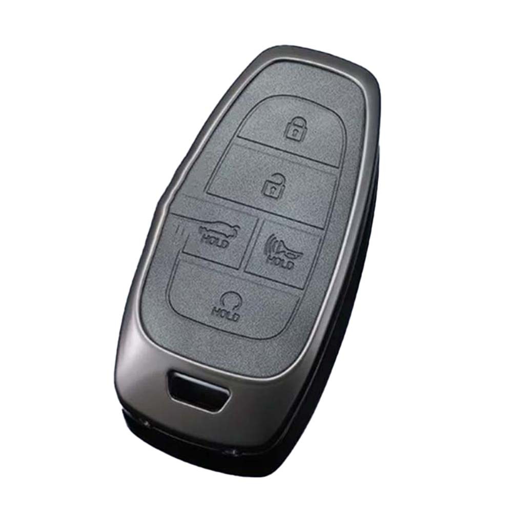 Funda de llavero de cuero de metal de moda para Hyundai Tucson Santa Fe Cruz - Imagen 38 de 53