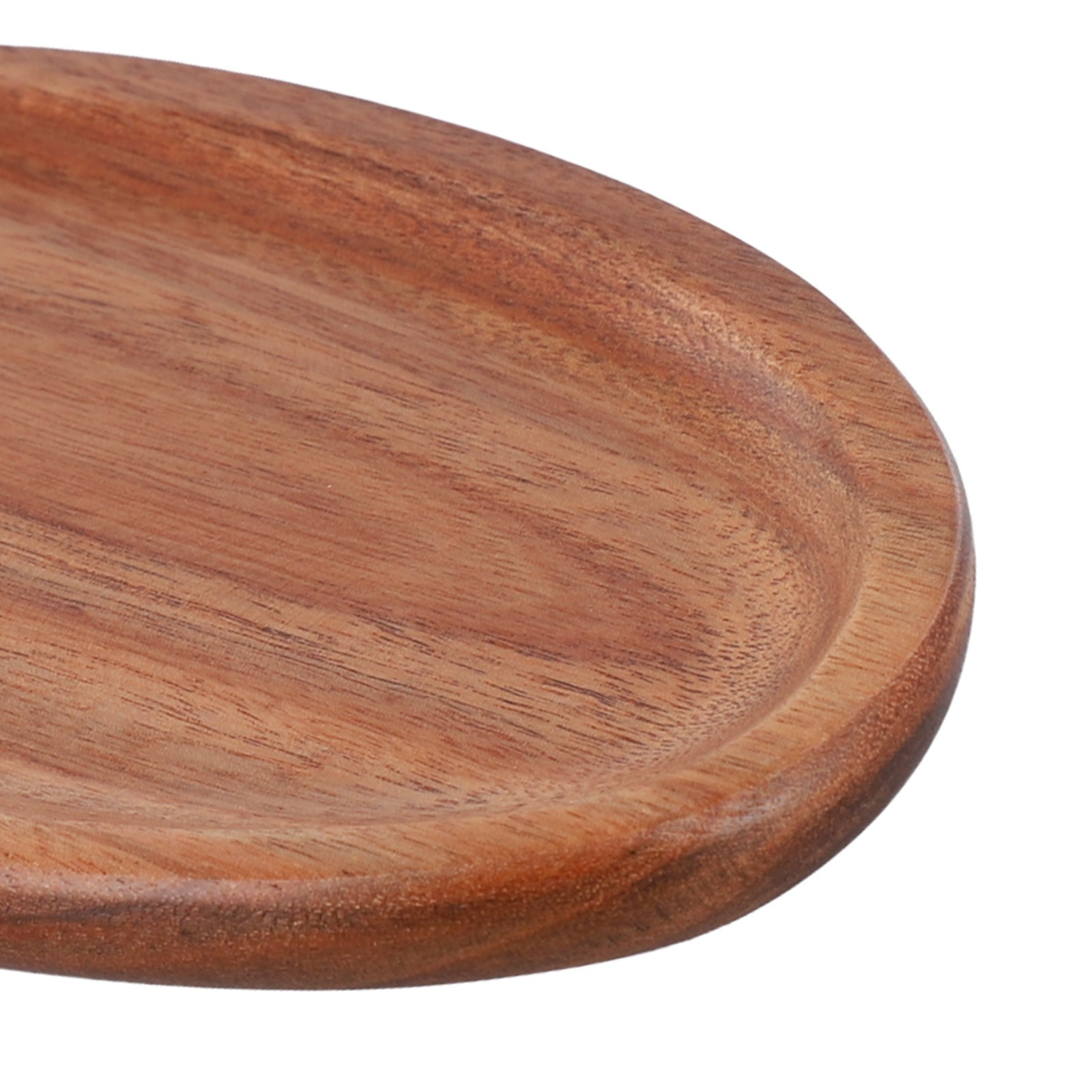 Irregular Oval Wooden Dinner Tray Natural Wood Color Captivating Appearance - Picture 15 of 51