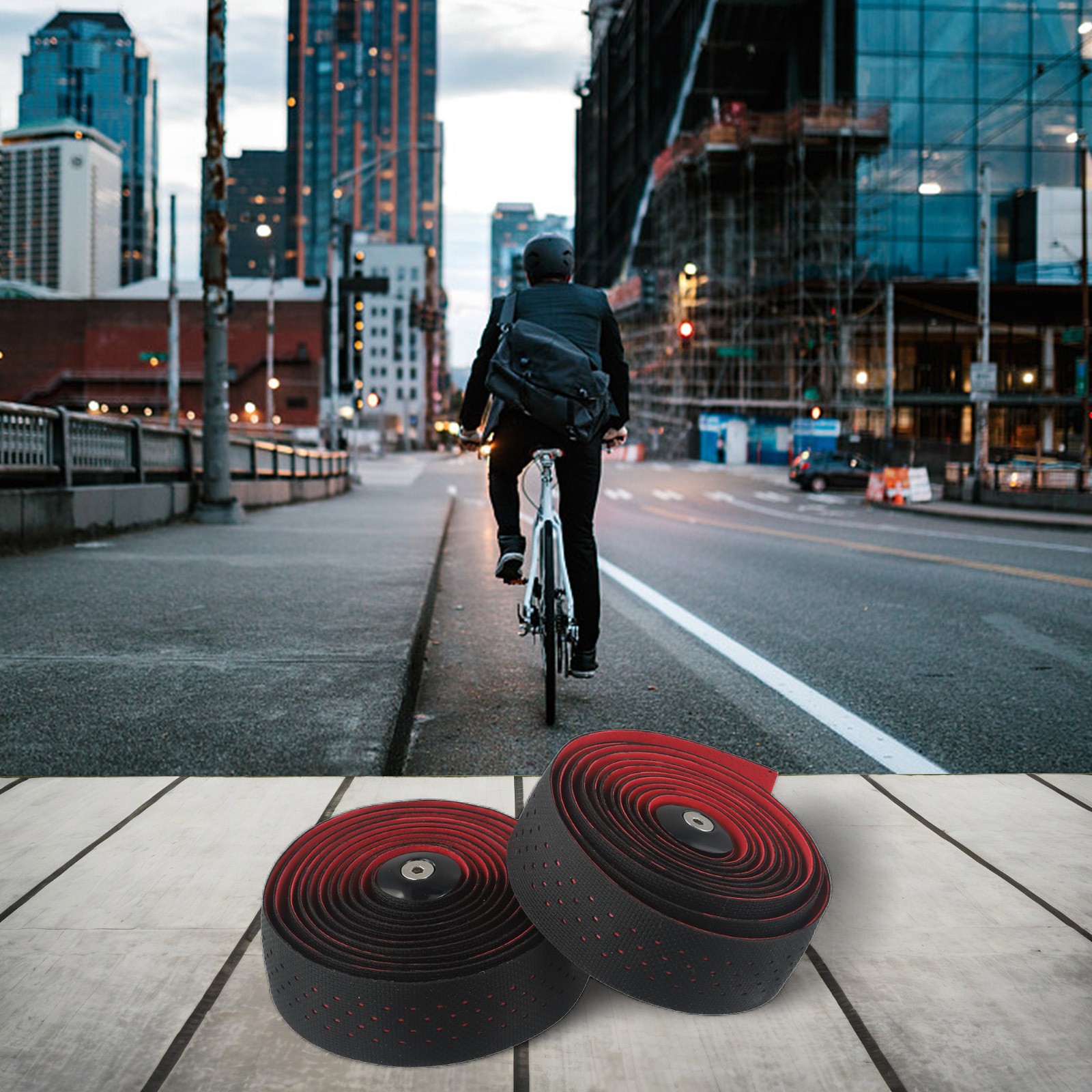 Nastro Barra Ammortizzante con Elastico Silicone Materiale EVA per Bici da Strad - Foto 21 di 41