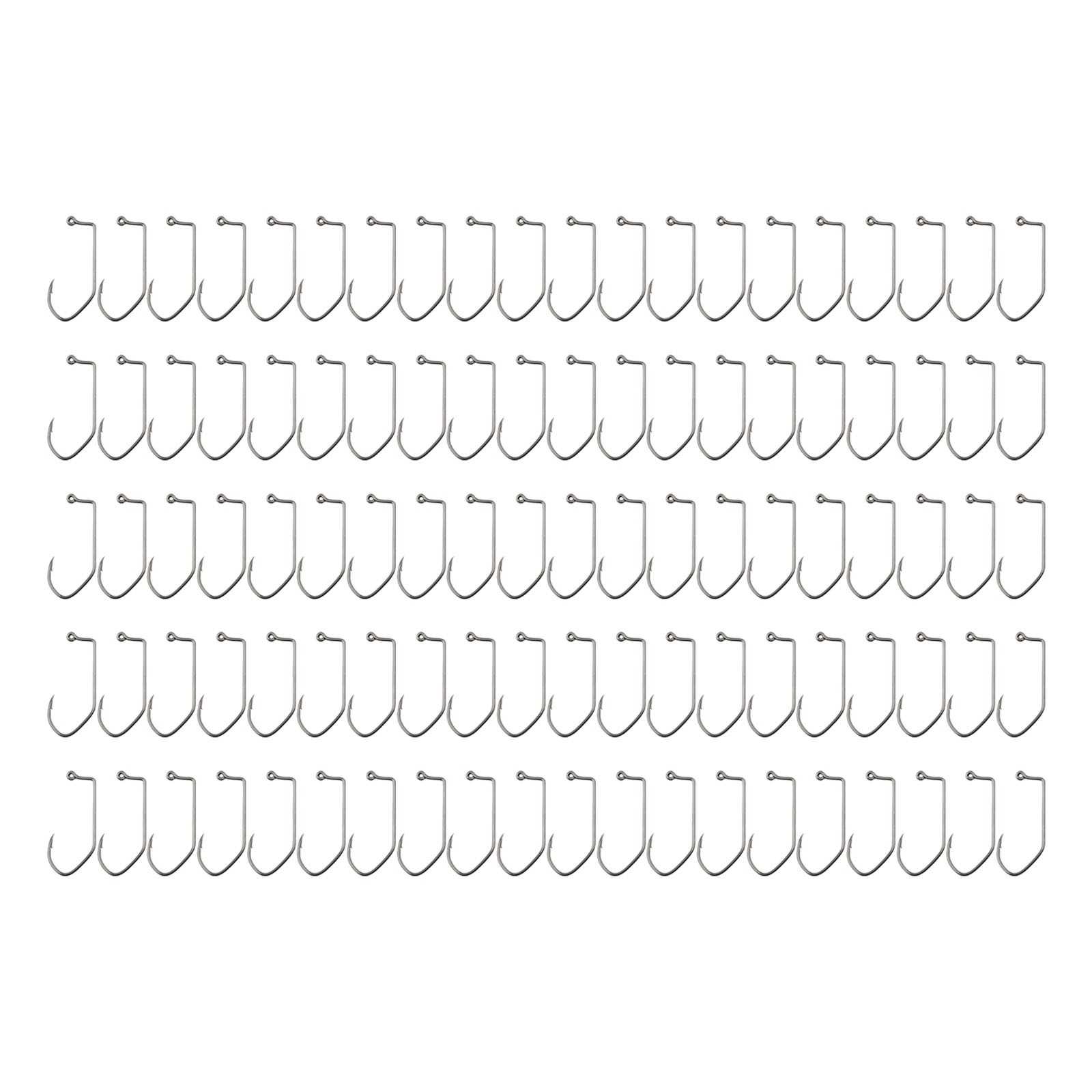 100pcs High Performance V Bend Aberdeen Fishing Hook Set Available Now