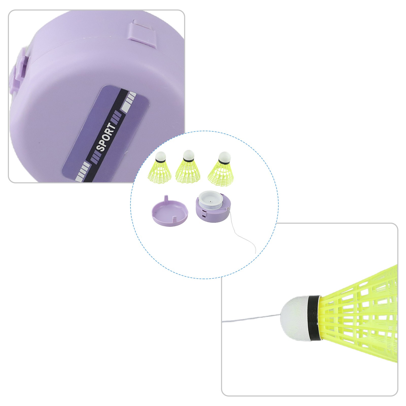 Mehrzweck Badminton Trainingsset mit Fernbedienung und Zubehör - Bild 13 von 33