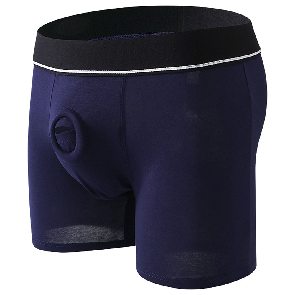 Herren Unterhose Open Pouch Loch Boxershorts Cockring Baumwolle Unterwäsche Boxershorts - Bild 34 von 45