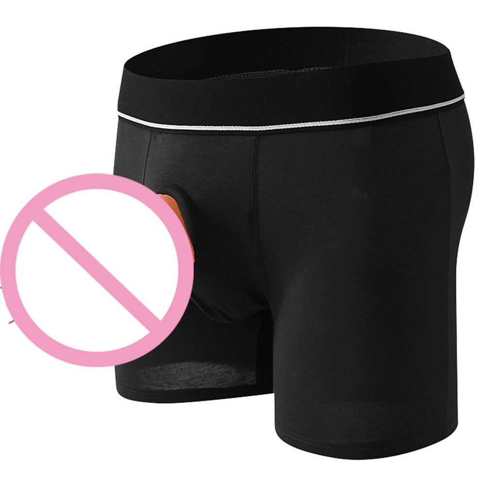 Herren Unterhose Open Pouch Loch Boxershorts Cockring Baumwolle Unterwäsche Boxershorts - Bild 27 von 45