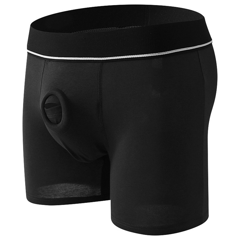 Herren Unterhose Open Pouch Loch Boxershorts Cockring Baumwolle Unterwäsche Boxershorts - Bild 25 von 45