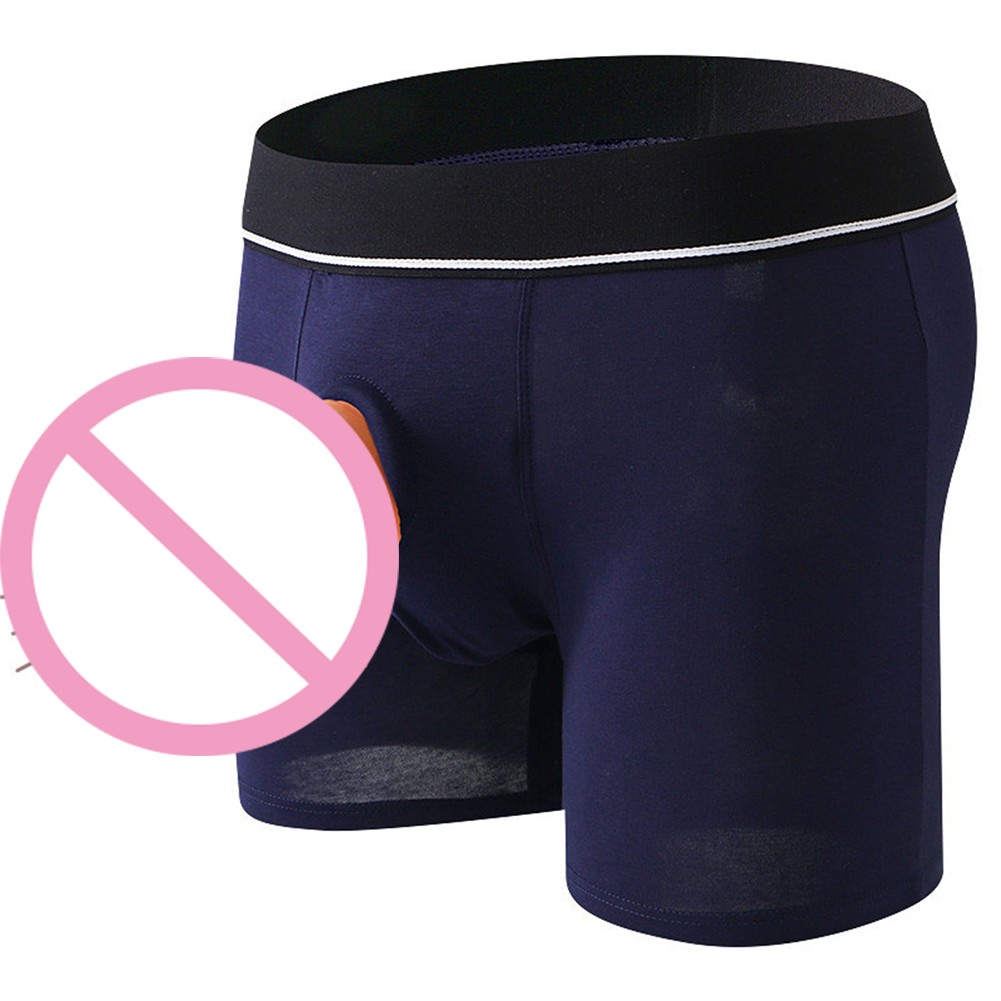 Herren Unterhose Open Pouch Loch Boxershorts Cockring Baumwolle Unterwäsche Boxershorts - Bild 36 von 45
