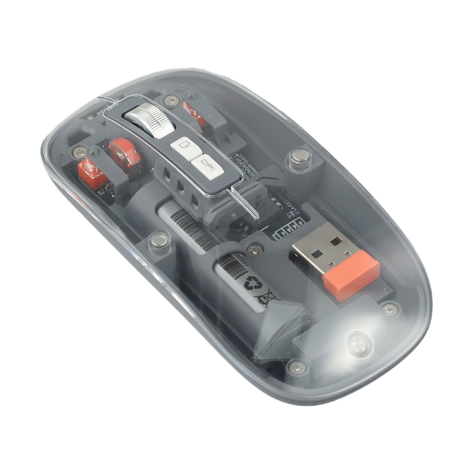 3 Modi Kabellose Maus mit transparentem Design und Akku - Bild 55 von 63
