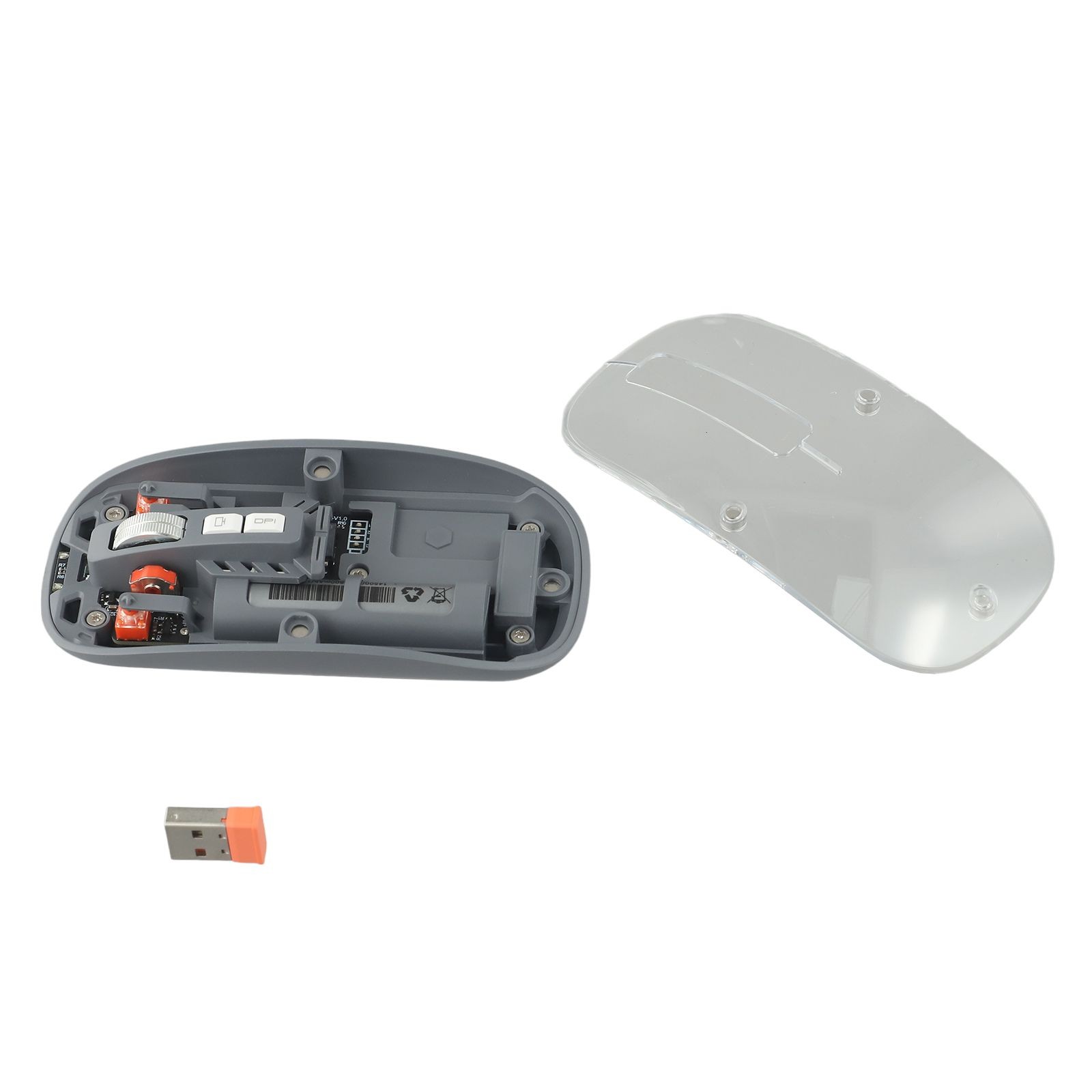 Precision 2400DPI verstellbare USB-Maus mit stilvollem transparentem Design - Bild 53 von 63