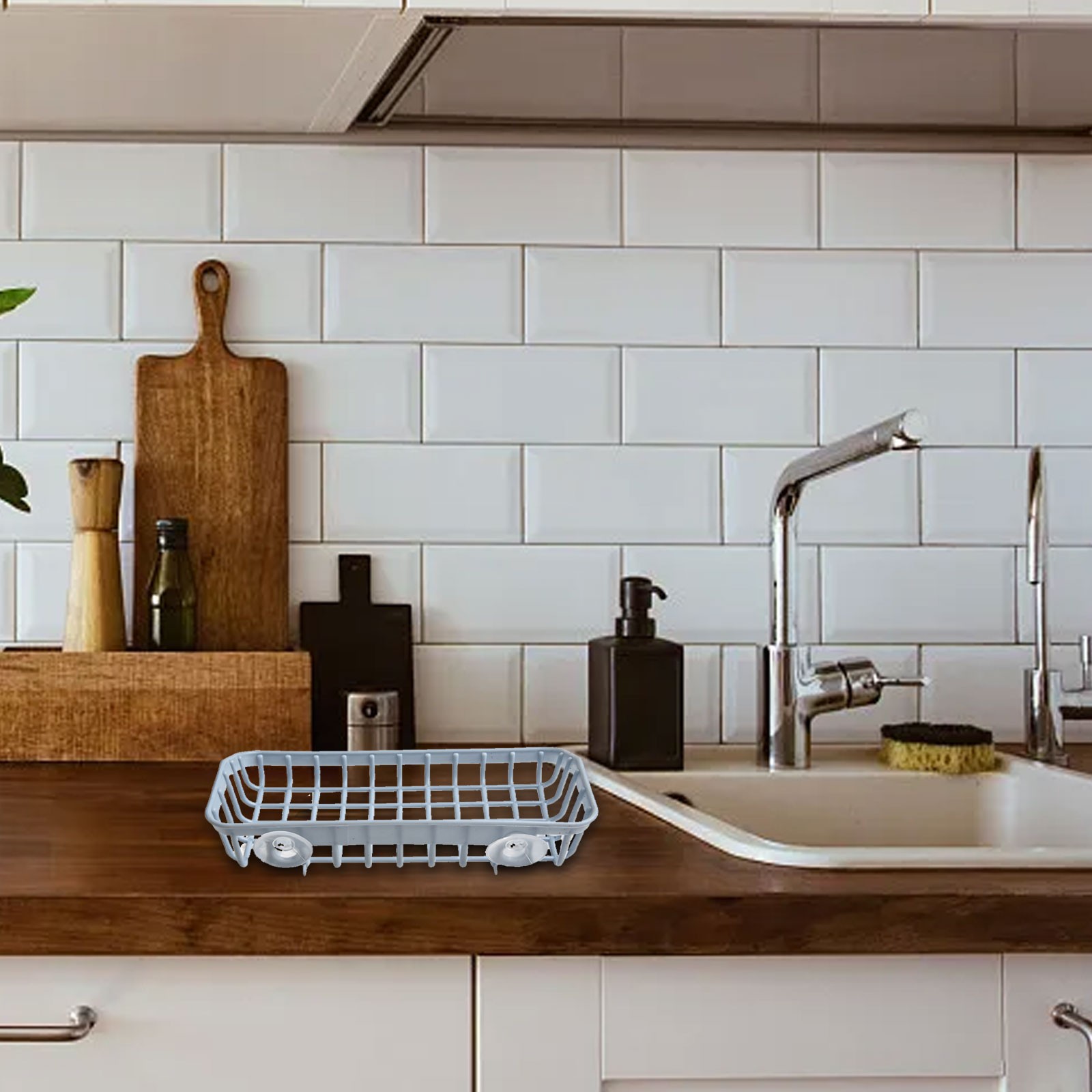 Sleek Suction Cup Rack for Stylish Organization in Kitchen and Bathroom - Photo 29/36