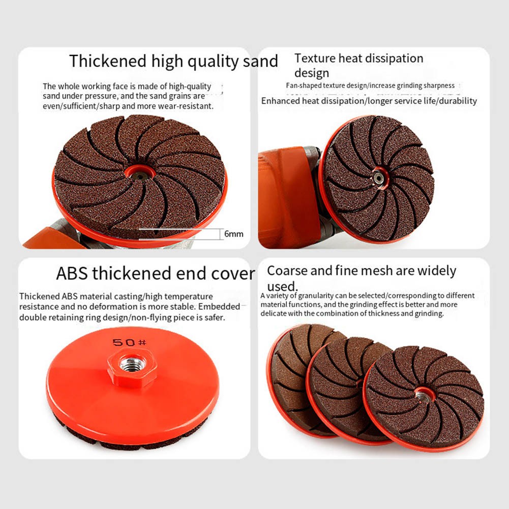 and reliable this integrated grinding disc is suitable for various materials