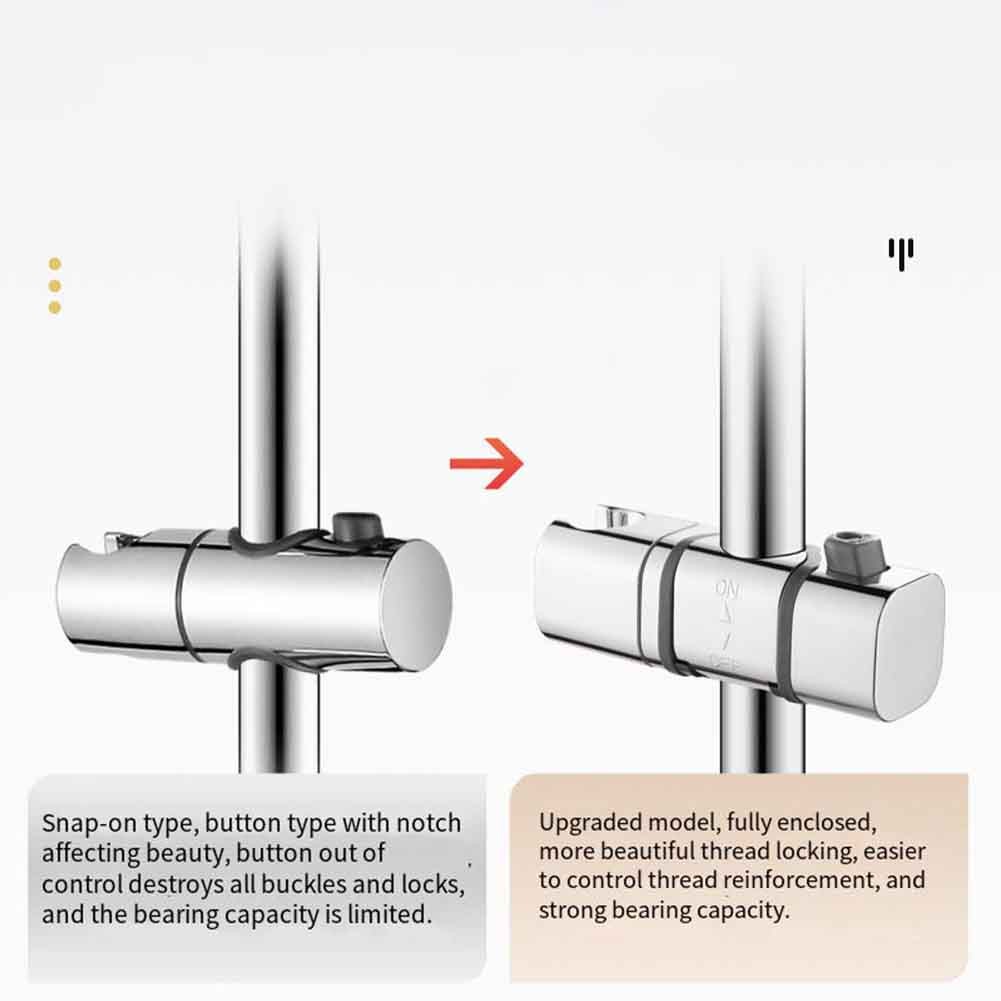 Adjustable Switch Shower Rail Head Slider Holder Bracket with Easy Installation - Picture 44 of 44