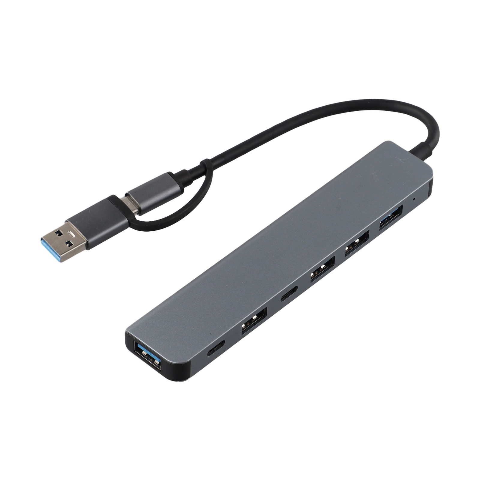 USB3 0 USB C Hub Docking Station 7 Ports TF Card Reader Fast Charge - Zdjęcie 27 z 30