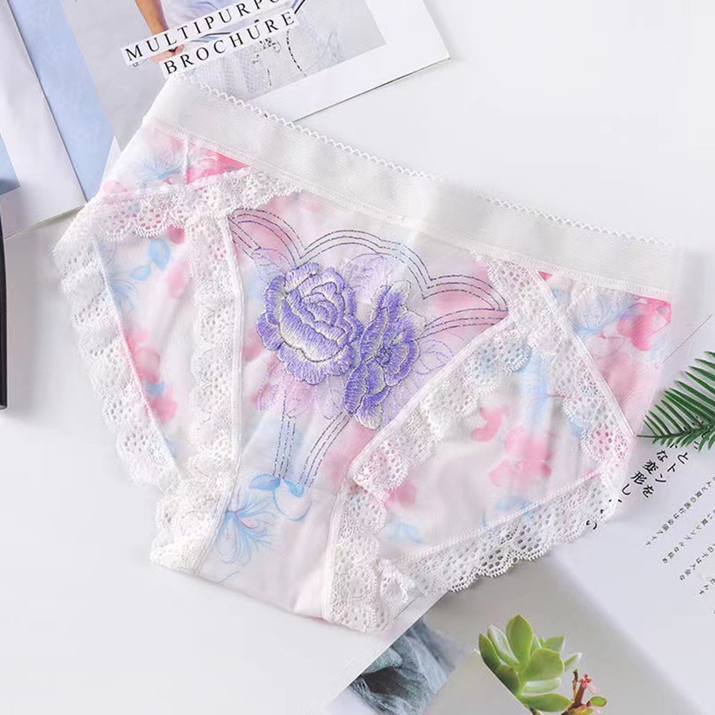 Lace Underwear Flower Embroidery Brand New Daily Wear Polyester Fabric - Picture 7 of 28
