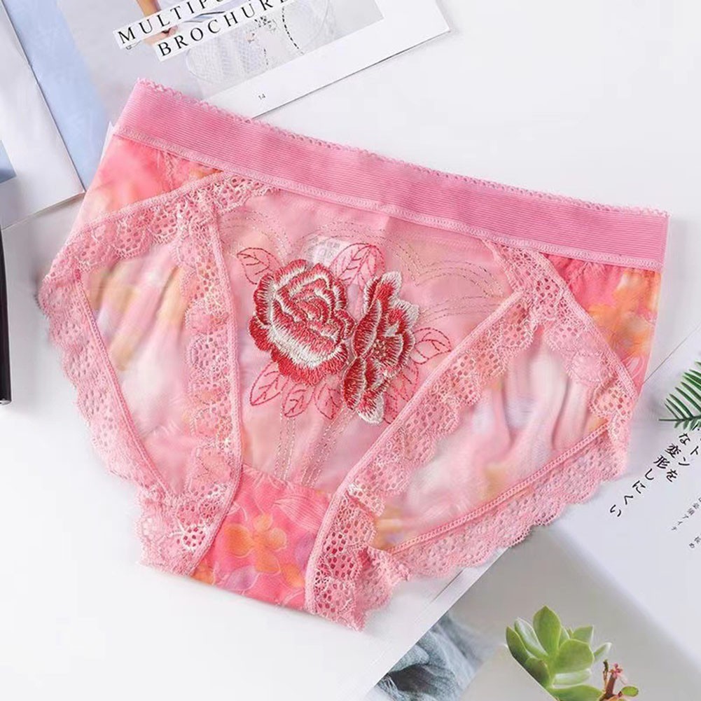 Lace Underwear Flower Embroidery Brand New Daily Wear Polyester Fabric - Picture 9 of 28