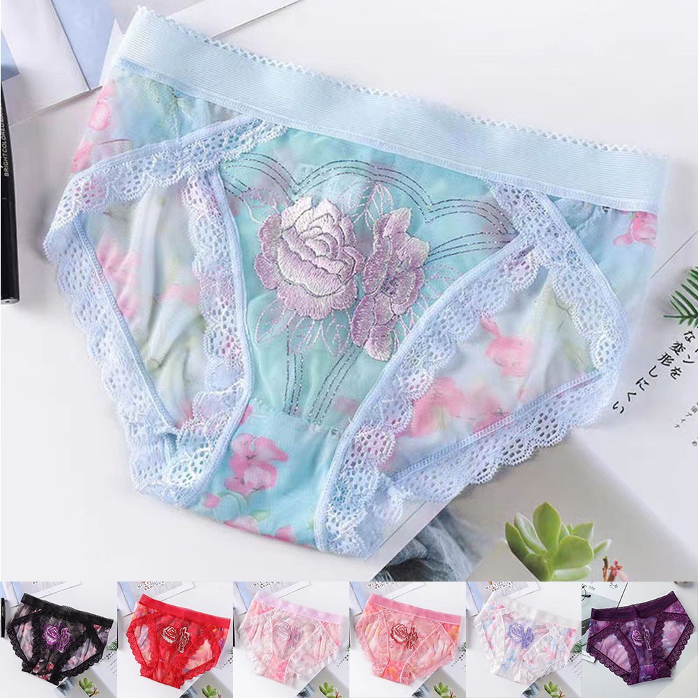 Lace Underwear Flower Embroidery Brand New Daily Wear Polyester Fabric - Picture 1 of 28