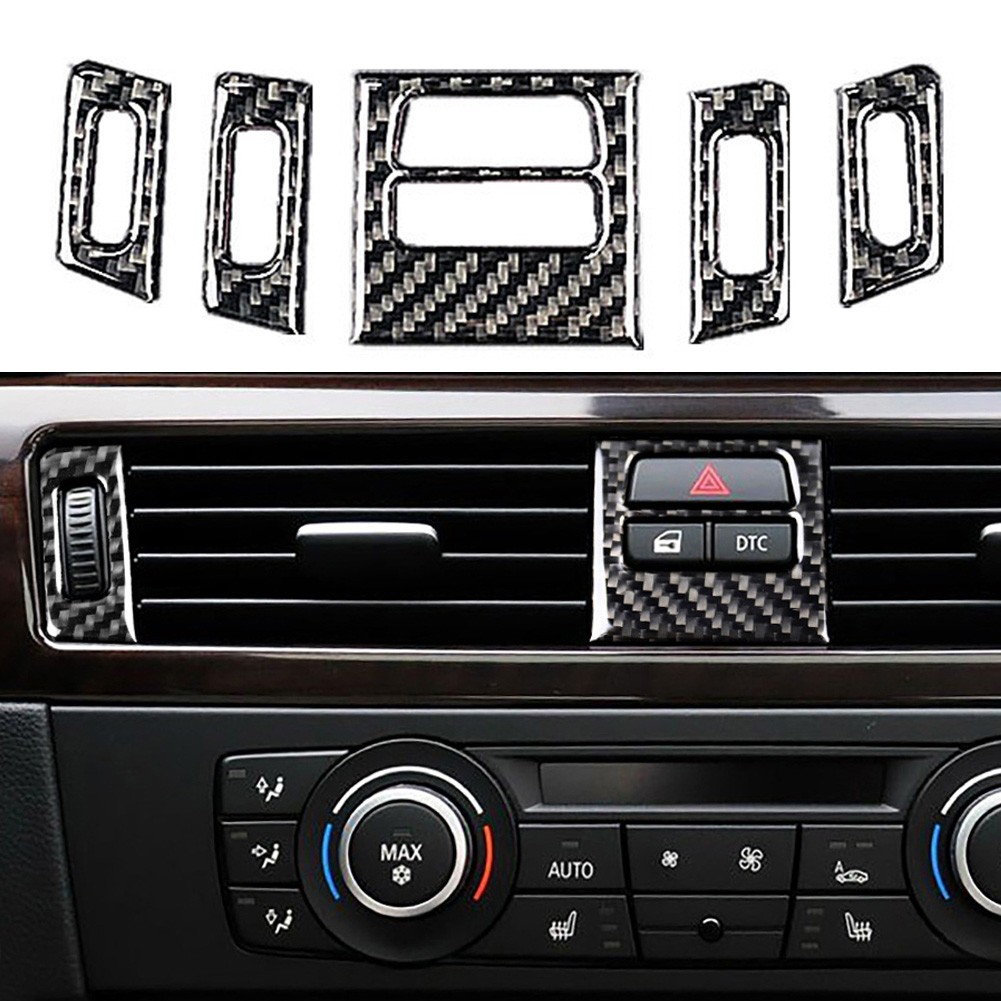 Sleek Design Carbon Fiber Central AC Vent Outlet Cover Trim for BMW E90 E92 E93 - Bild 37 von 48