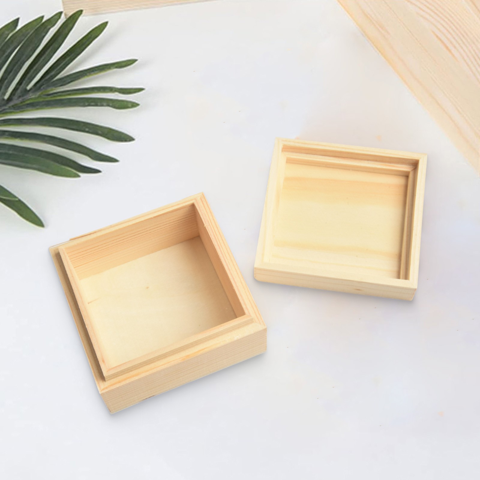 Stylish Wood Box for Jewelry and Treasured Items Pine Upper and Lower Lid