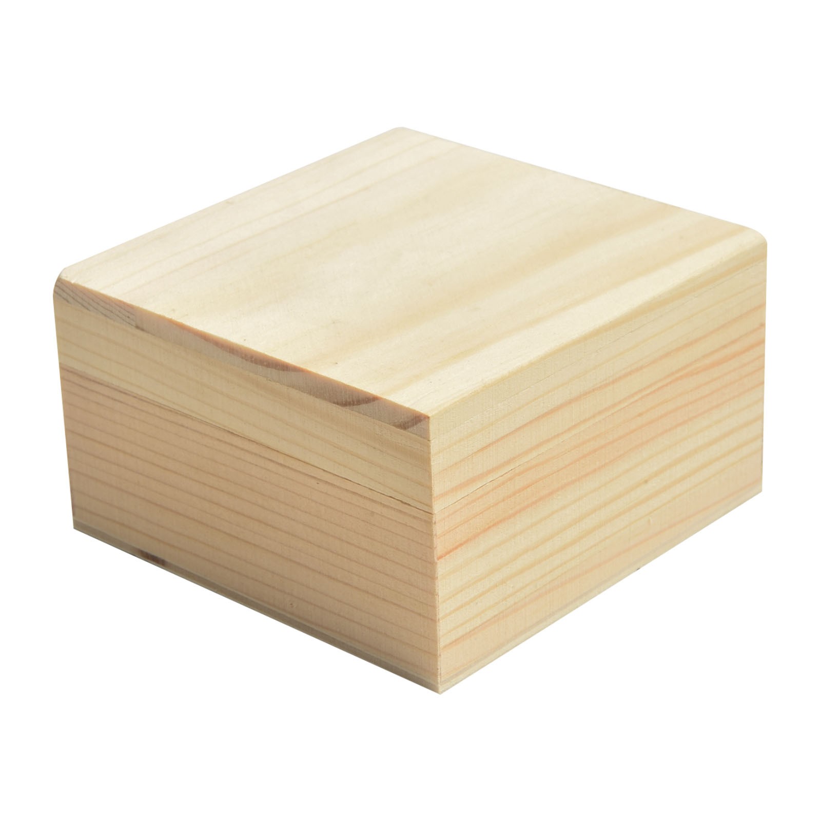 Stylish Wood Box for Jewelry and Treasured Items Pine Upper and Lower Lid