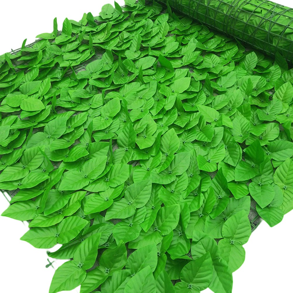 Garden Privacy Fence Green Leaf Fence Realistic Green Leaf Waterproof Material