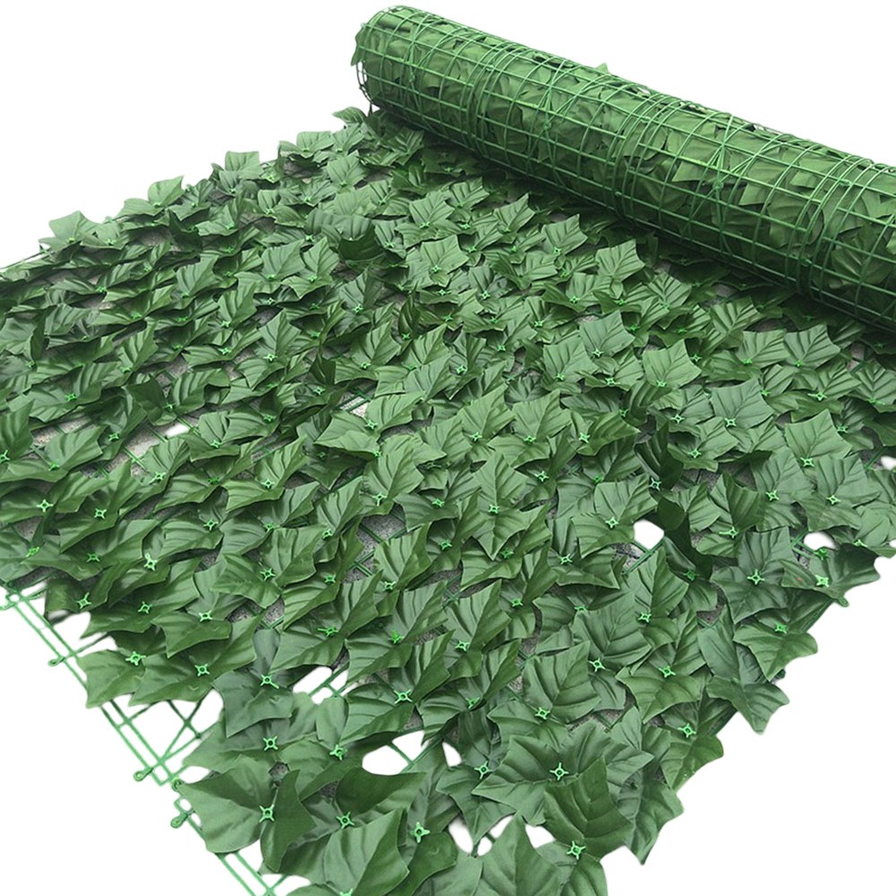 Garden Privacy Fence Green Leaf Fence Realistic Green Leaf Waterproof Material